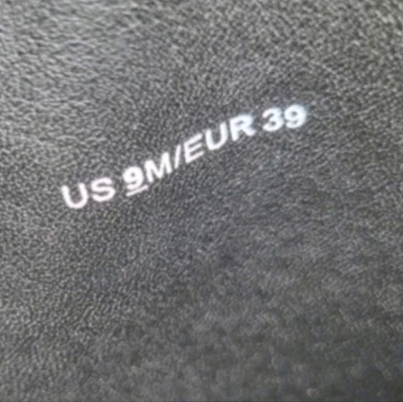 VINCE Collin Water Resistant Black Leather Tall Lug Moto Ride Biker Boot Women 9 - Picture 5 of 12